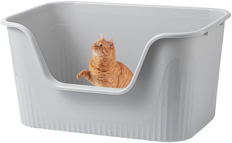 Vealind Jumbo Litter Box for Big Cats - Extra Large Space
