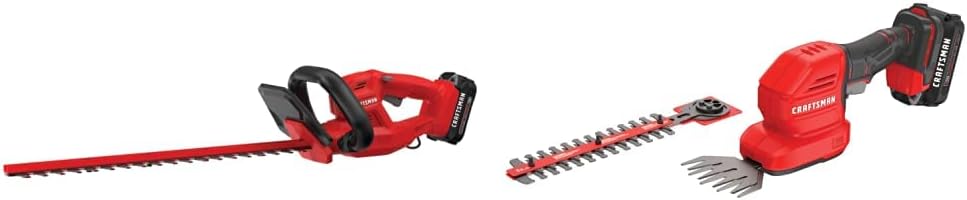 Craftsman V20 Cordless Hedge Trimmer and Grass Trimmer Kit