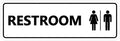 All Gender Restroom Sign Medium 5 Pack - Durable, Inclusive Signage