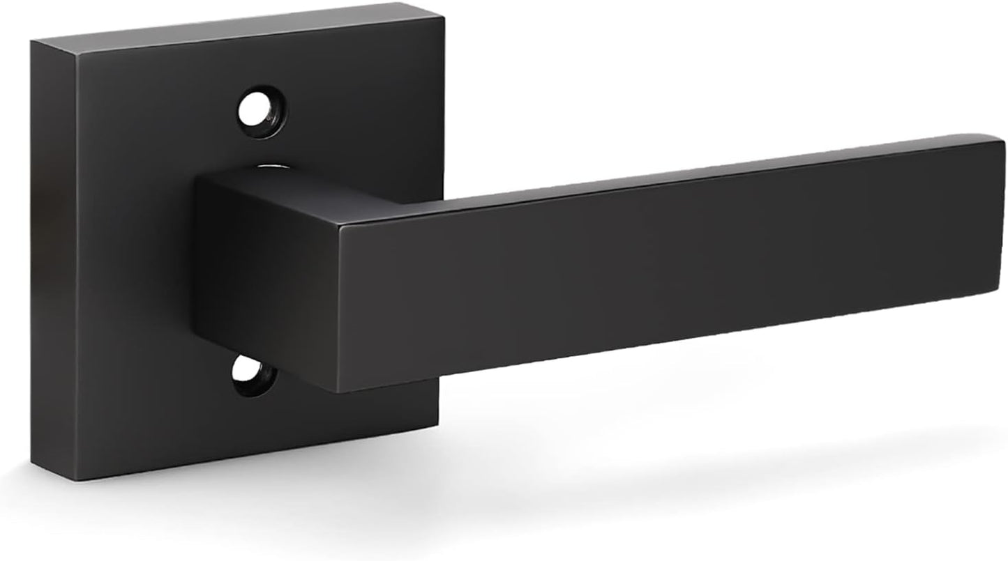 KNOBWELL Matte Black Dummy Door Handles for Easy Installation