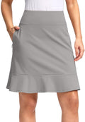 Viodia 20in Knee Length Skort for Women - Comfortable High Waist