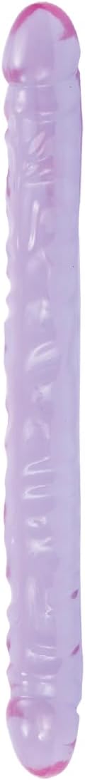 Doc Johnson Crystal Jellies Double Dong 18 Inch Purple Pleasure