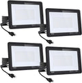 4Pack 60W 6600LM Super Bright LED Flood Light - High CRI Outdoor