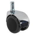 2 inch Office Chair Wheels 7/16 in Stem Diameter - Chrome Casters