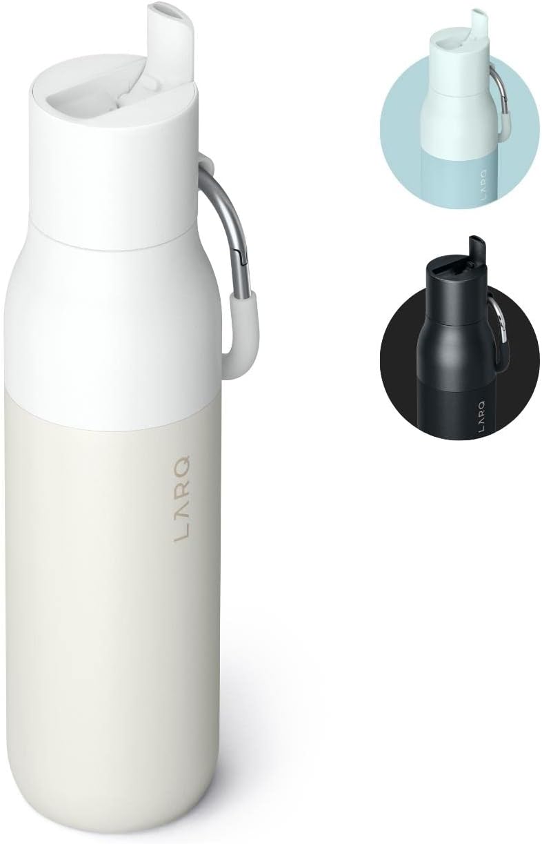 LARQ Bottle Flip Top 17 oz - Insulated Stainless Steel Water Bottle