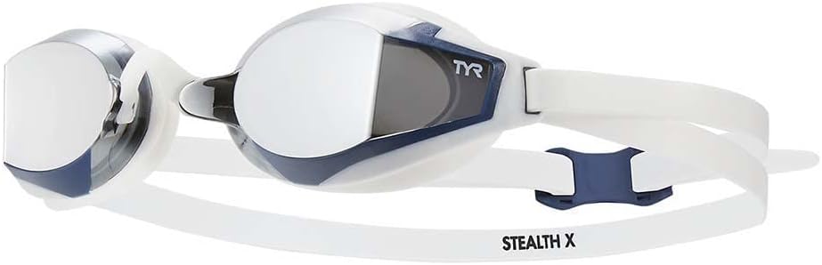 TYR Stealth-X Race Mirrored Swim Goggles for Competitive Swimmers