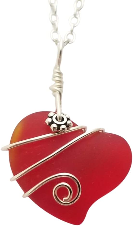 Yinahawaii Handmade Sea Glass Necklace for Unique Gifts