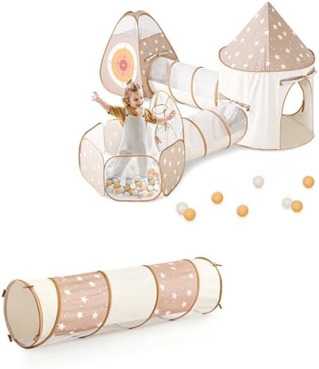 6PCS Tiny Land Kids Play Tent Set - Fun Ball Pits for Toddlers