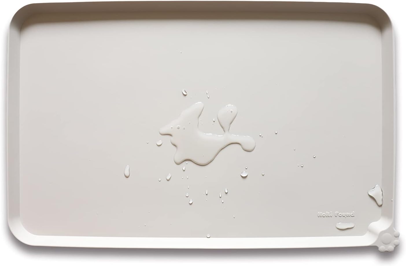 XX-Large Silicone Pet Feeding Mats for Dogs and Cats - Cream Brown