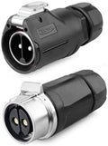 2 Pin 50Amp Power Industrial Circular Connector - Durable Waterproof