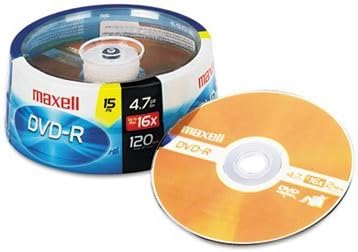 Maxell DVD-R Discs 4.7GB 16x Spindle for Secure Storage