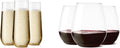 TOSSWARE POP 9oz Flute & 18oz Vino XL Set of 48 Premium Glasses