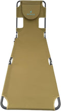 Ostrich Chair Chaise Lounger Chair, Tan - Portable 4Position Comfort