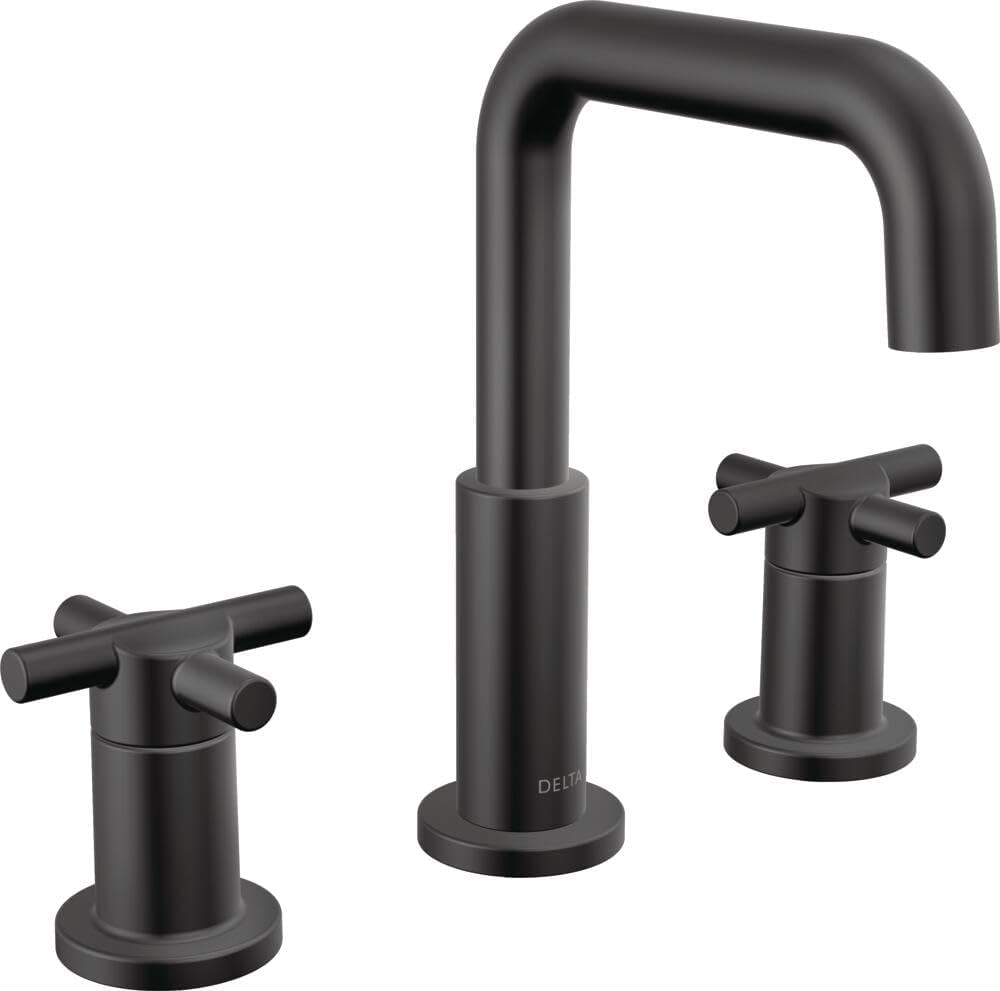 Delta Nicoli Matte Black Bathroom Faucet for Stylish Vanities