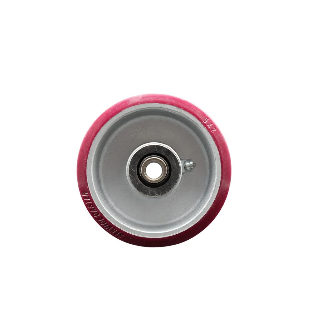 5 x 2 Polyurethane on Aluminum Wheel with Roller Bearing
