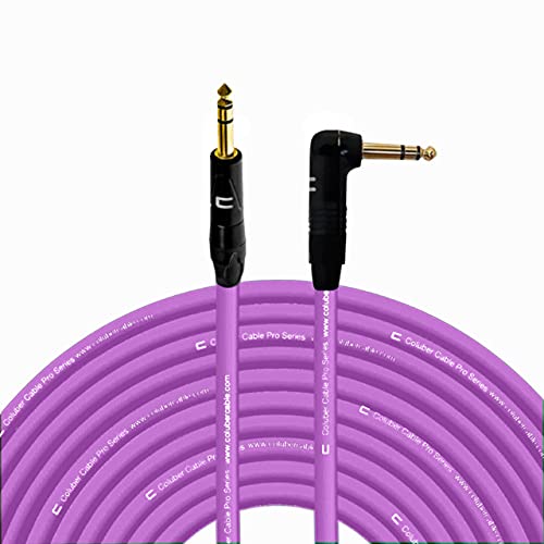 Coluber Cable 1/4 TRS Male to Right Angle 150 Feet for Audio