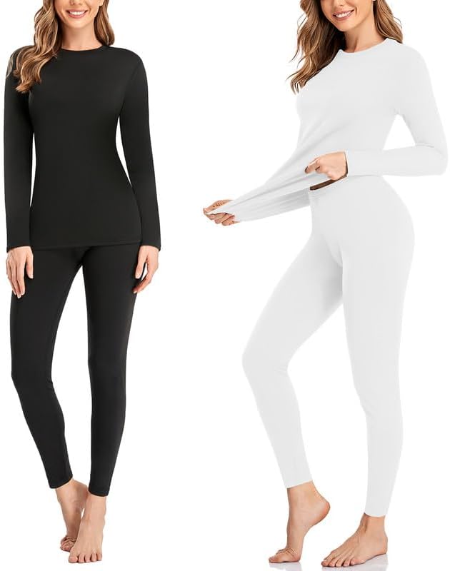 SIMIYA Thermal Underwear for Women Long Johns Winter Warm Set