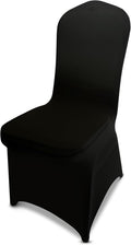 LIUJIAYI 150 Pcs Black Stretch Chair Covers - Premium Fit
