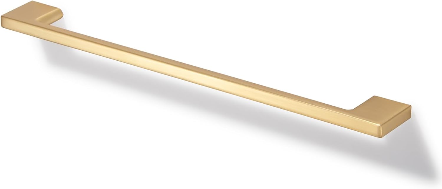 Classic Cabinet Handles - 5 Pack Brushed Brass 7.5in Pulls