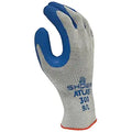 SHOWA Atlas Fit 300 Rubber-Coated Work Gloves, Large - Durable Grip