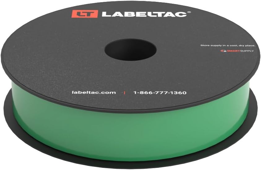 LT4/LT4P/LTPX Label Supply 1in x 150ft Green for LabelTac