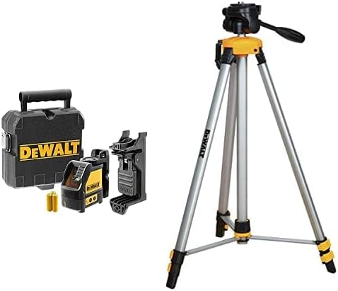 DEWALT Line Laser with Tripod - Self-Leveling Cross Line Tool