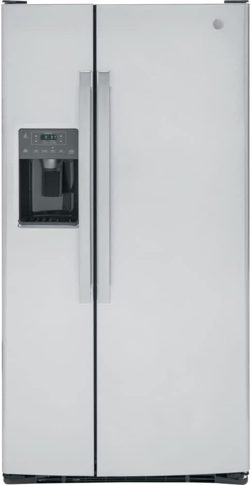 GE GSS23GYPFS Side Refrigerator with Fingerprint Resistant Finish