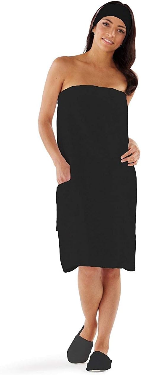 Boca Terry Womens Spa Wrap - Premium Cotton Towel for Comfort