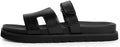 Womens Flat Sandals Open Toe Slide Sandals - Comfortable Everyday
