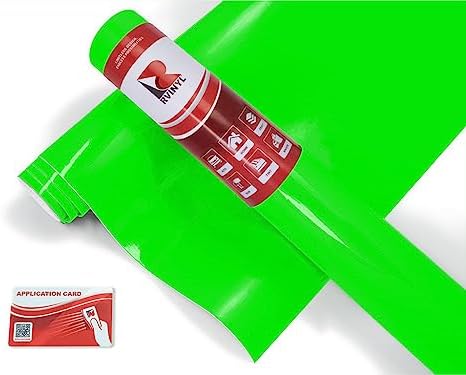 3M 1080 Series Satin Neon Fluorescent Green Car Wrap Vinyl