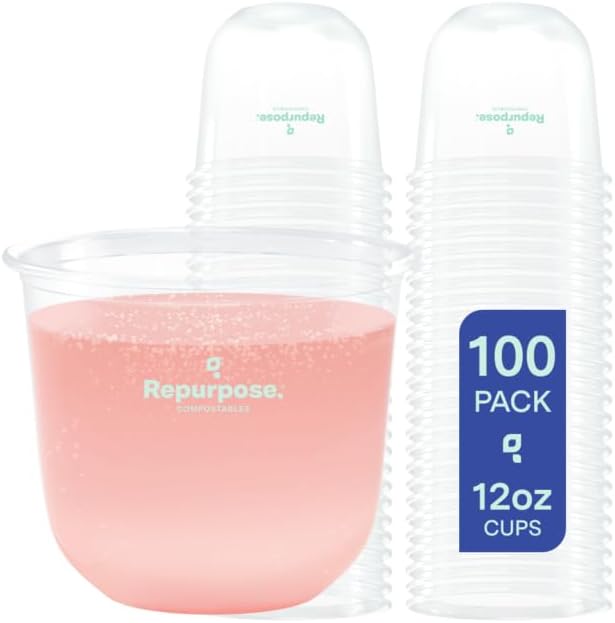 Repurpose Disposable Stemless Glasses - Eco-Friendly 12oz Cups