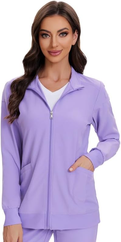 COZYFIT Scrub Jackets for Women with Ample Storage and Comfort