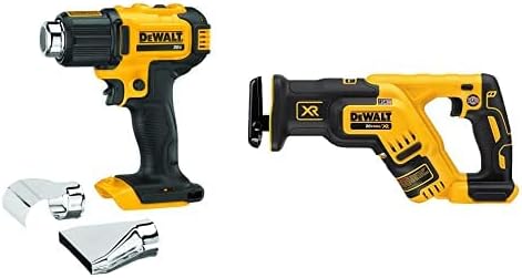 DEWALT 20V MAX Heat Gun and Reciprocating Saw for Professionals