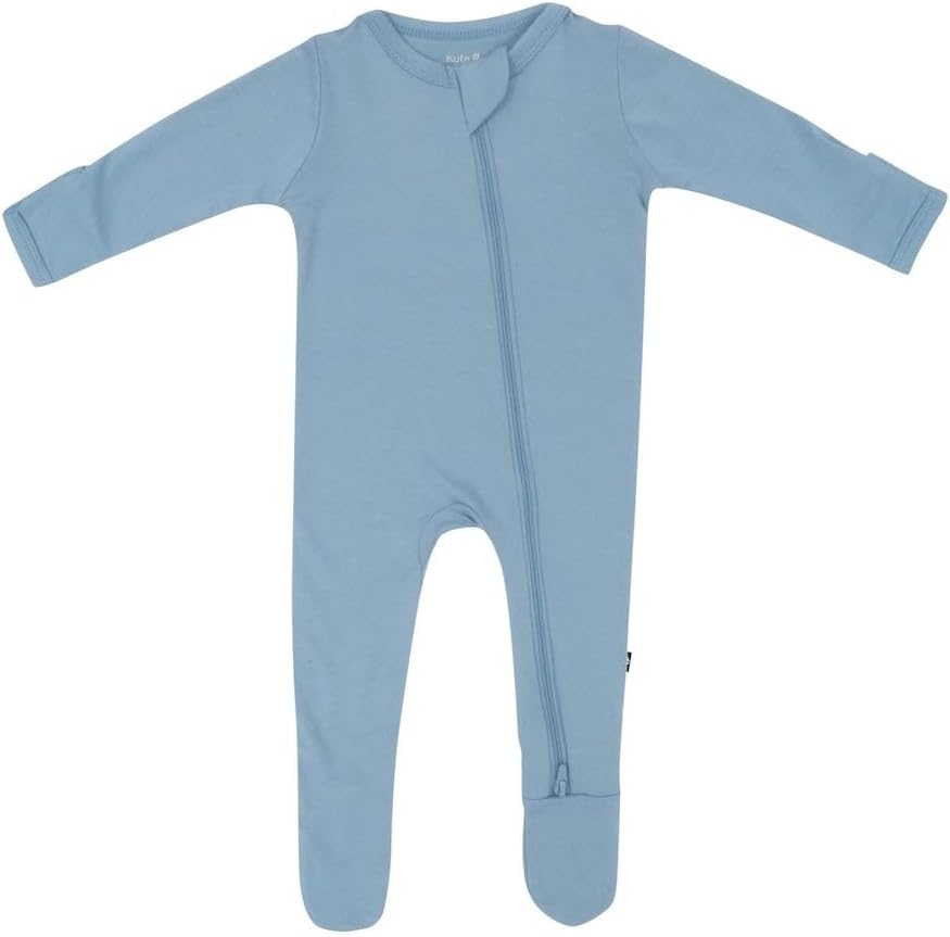 KYTE BABY Unisex Zipper Closure Footies for Infants 0-24 Months