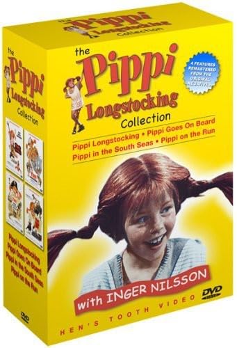Pippi Longstocking Collection - 4 Book Set for Young Readers
