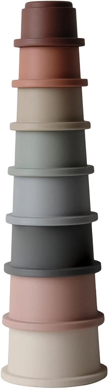 Danish-Made mushie Stacking Cups | Original Eco-Friendly Toy