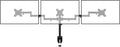 Suptek Triple LED LCD Monitor Desk Mount for Three Screens