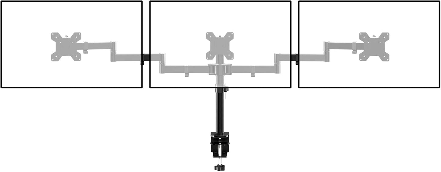 Suptek Triple LED LCD Monitor Desk Mount for Three Screens