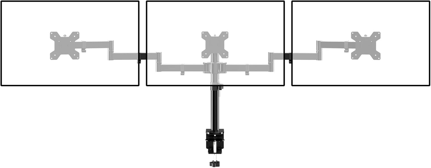 Suptek Triple LED LCD Monitor Desk Mount for Three Screens