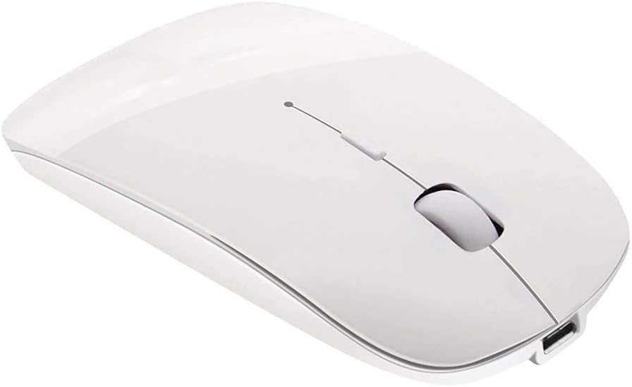Ultra-Slim Rechargeable Wireless Mouse | Noiseless Click | 3 DPI Levels