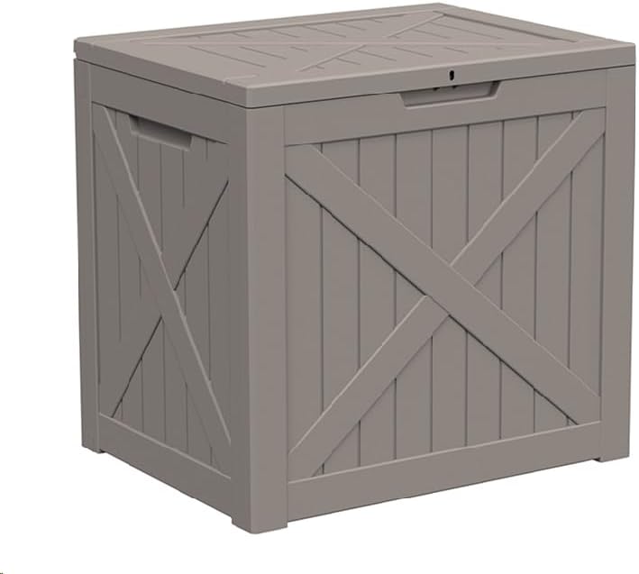 ROJIK Outdoor Storage Box - Waterproof Deck Box for Garden Tools