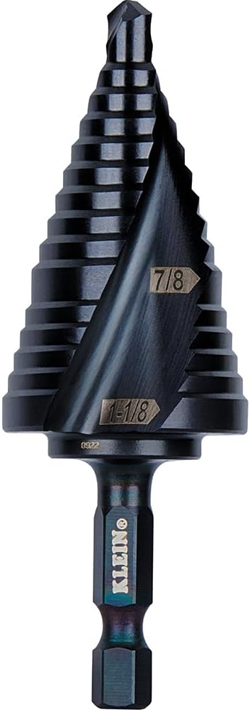 Klein Tools QRST11 Step Drill Bit for Quick and Precise Drilling
