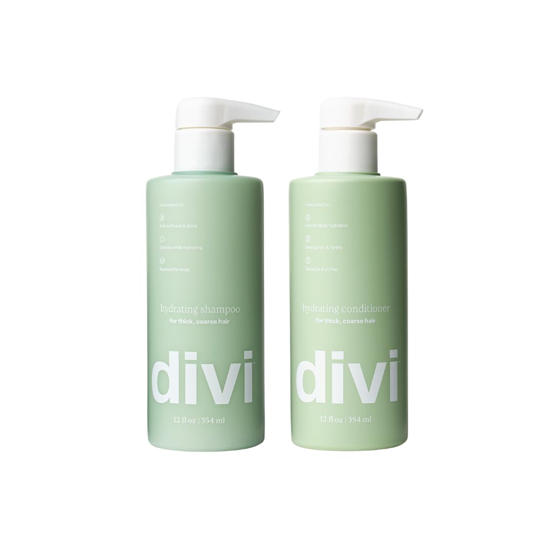 Divi Hydrating Hair Care Set, 2 x 12 oz, Thickening Moisture