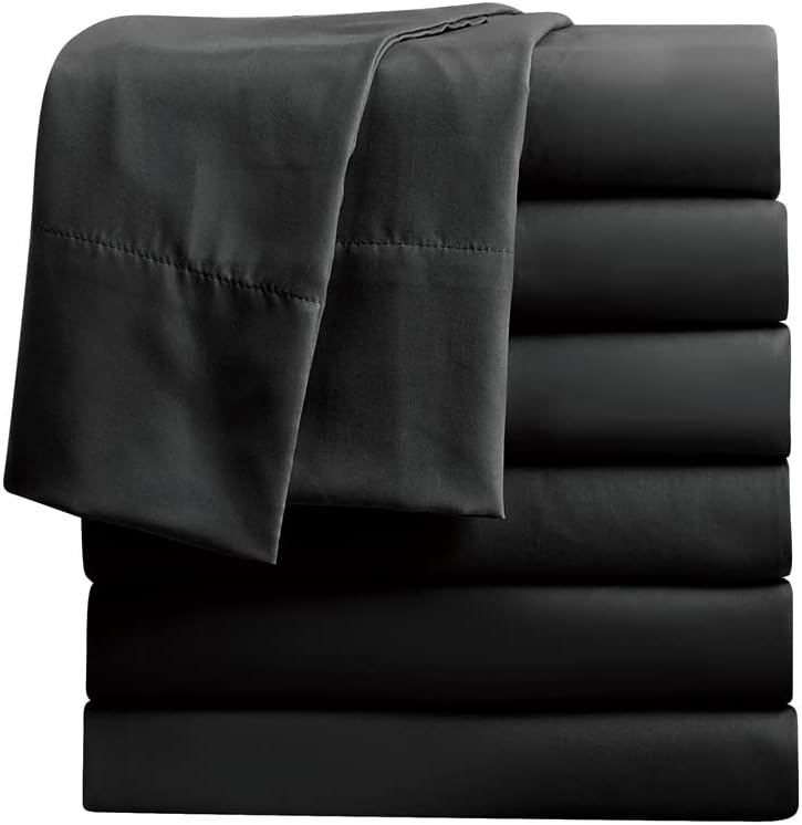 FreshCulture Queen Flat Sheets Pack of 6 for Home and Hotels