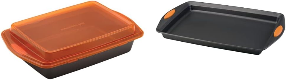 Rachael Ray Bakeware Nonstick Cake Pan and Cookie Sheet Set
