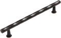 Oil Rubbed Bronze Cabinet Pulls 6.3 in Hole Center 5 Pack - Hammered