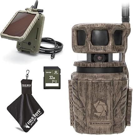 Stealth Cam 36MP Trail Camera: Fast Trigger, HD Video, GPS, Cell & Solar