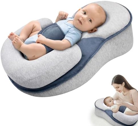 Baby Wedge Pillow for Newborn: Adjustable Breastfeeding Lounger