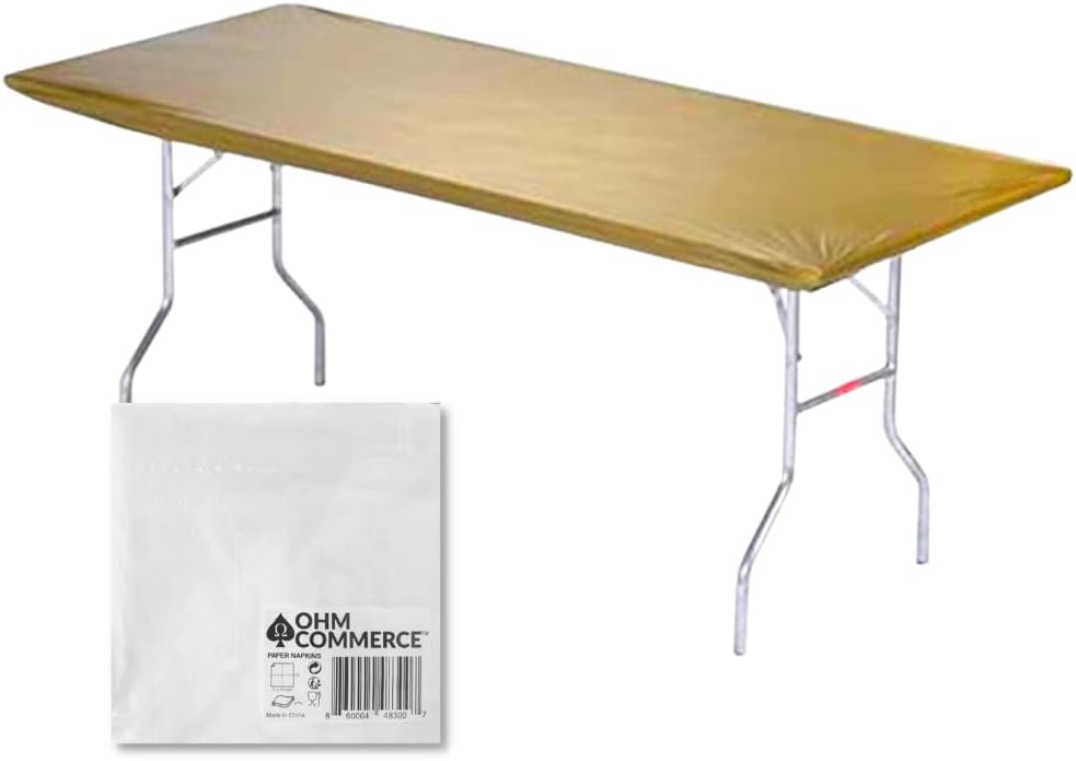 Kwik-Covers Rectangular Plastic Table Covers for Gatherings
