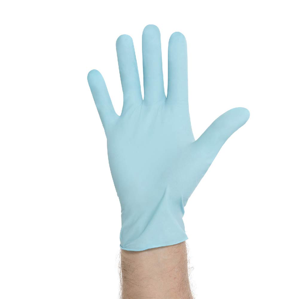 Halyard Medium Blue Nitrile Gloves - 5.9 mil Thickness
